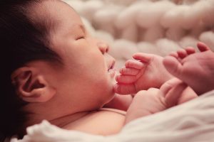 newborn infant close up photoshoot