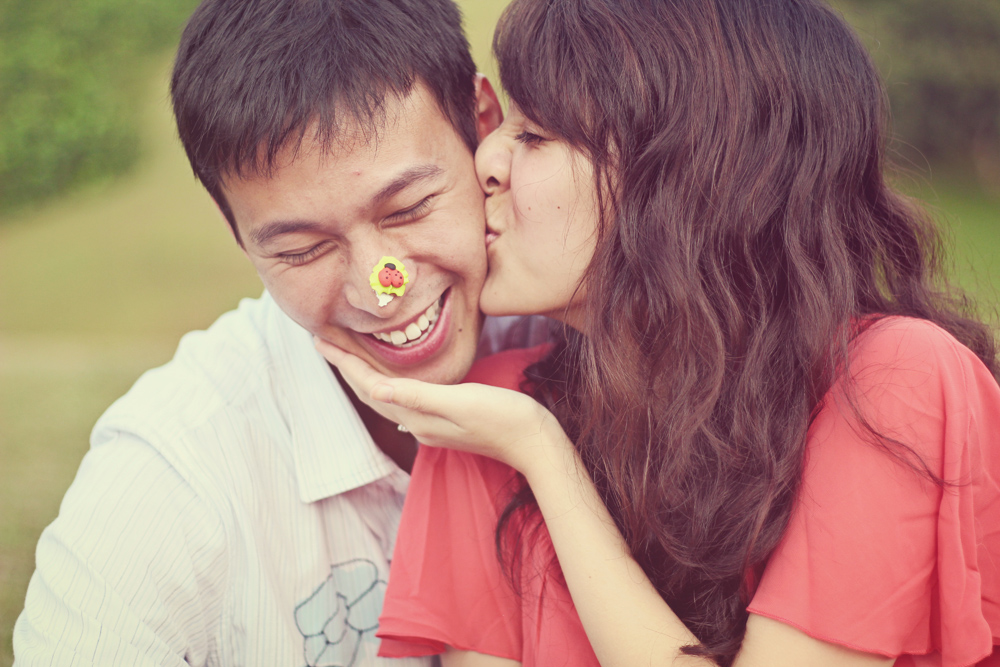 Happy Prewedding Engagment shoot couple at Canterbury Road