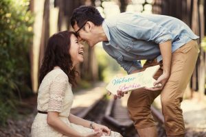 Couple photoshoot at Railway Track