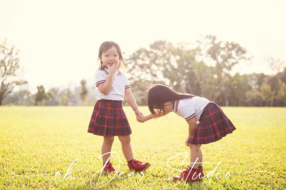 Jurong lakeside garden four years old twins 