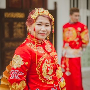 Kua Chinese wedding bride at kampong Bahru