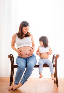 Maternity Mother and toddler daughter