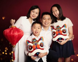 CNY photoshoot studio family