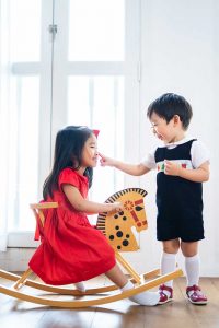 adorable children photoshoot at Oh Dear studio natural light