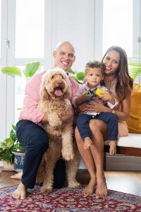 expat family with pets photoshoot