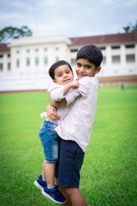 Outdoor photoshoot Fort Canning greenery