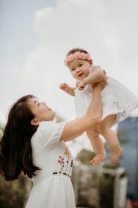 professional baby photography studio rooftop