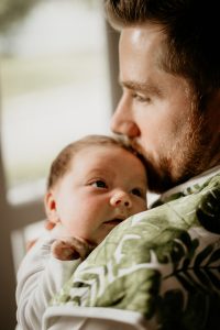 kissing professional baby photography studio