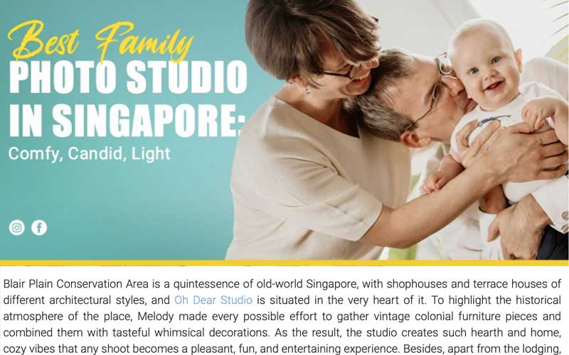 Best family photo studio feature write up