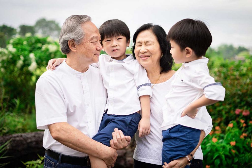 Multi Generation Family Photoshoot grandparents