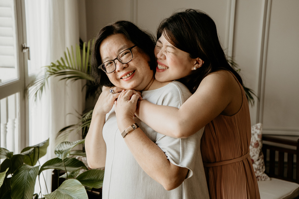 natural light studio mother and daughter