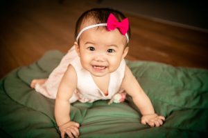 crawling baby photoshoot natural light studio