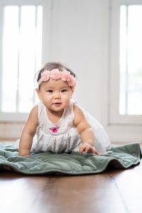 ten months old baby crawling