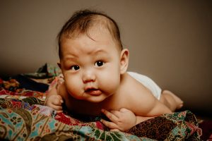 four months old baby studio photography