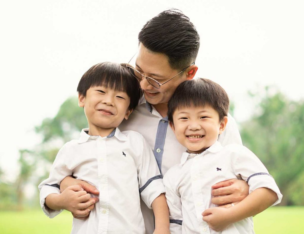 Father and sons photoshoot