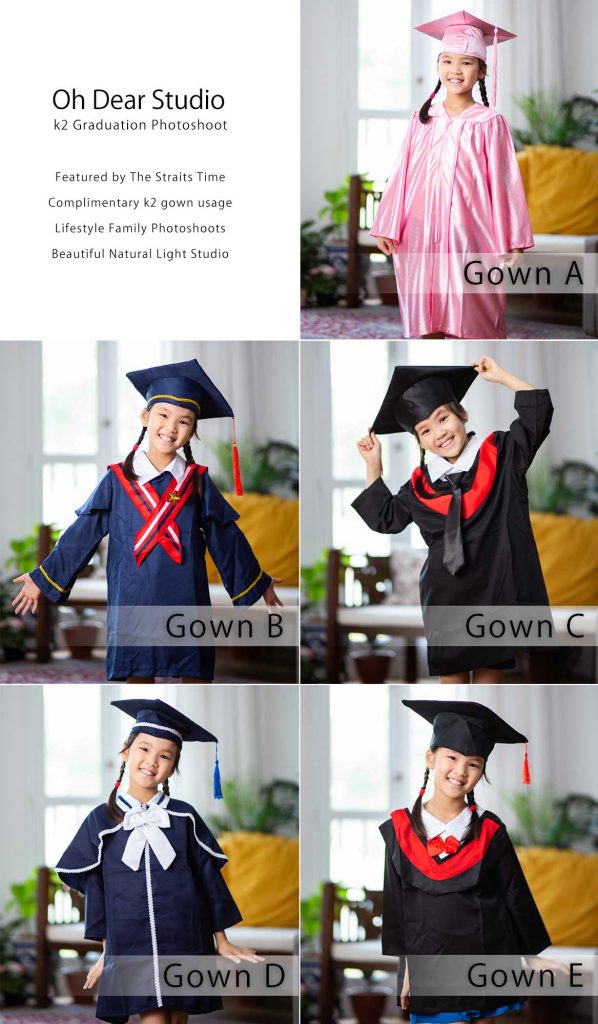 k2 graduation gown selection