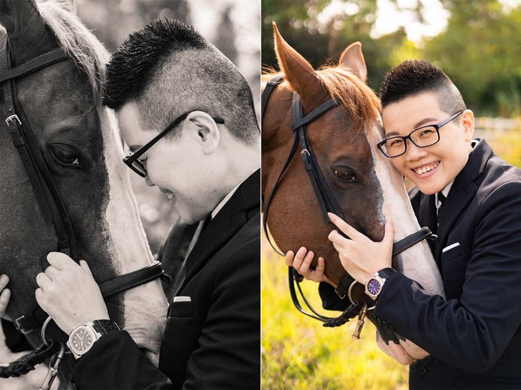 jin wu luxury watch richman founder horse photoshoot