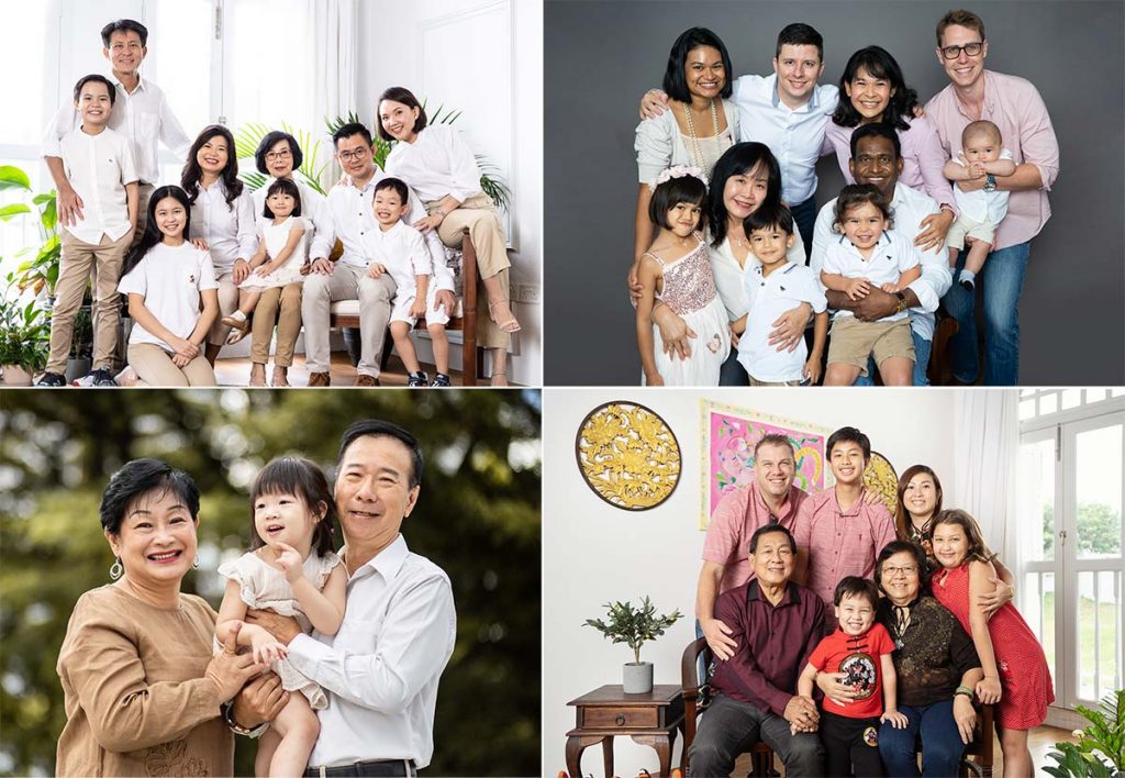 best multi generation extended family photo studio singapore