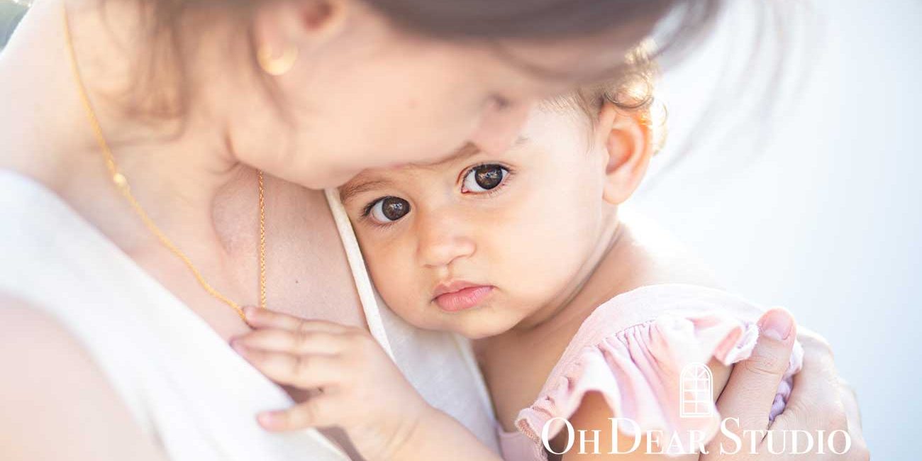 mother-and-one-year-old-baby-precious-moment One year old baby photoshoot natural light studio singapore