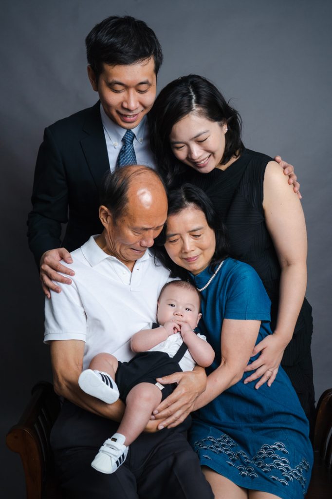 multi gen formal studio 100 day old baby photography