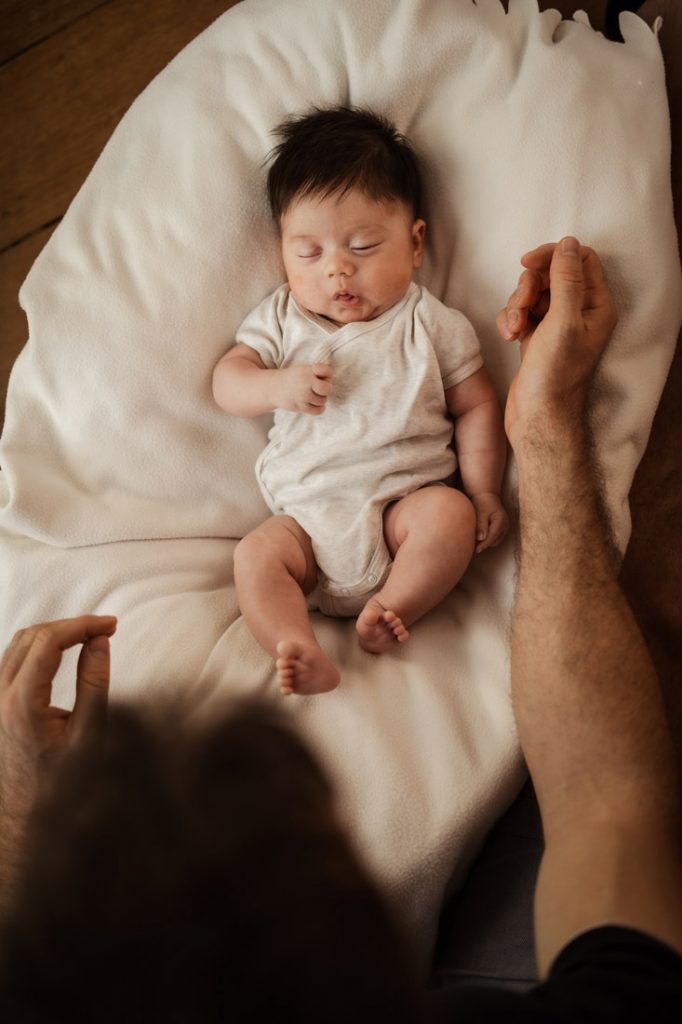 candid newborn photoshoot