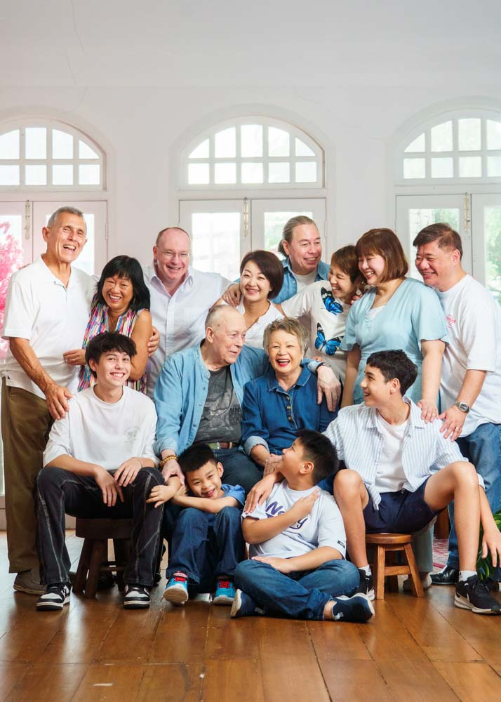 multi generation multiracial family studio singapore best