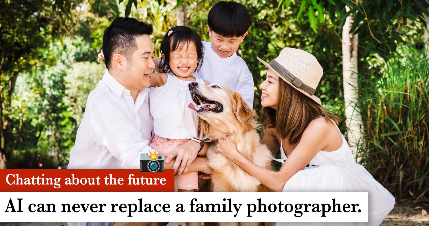 family photoshoot with pet dog at Sentosa Tanjong beach