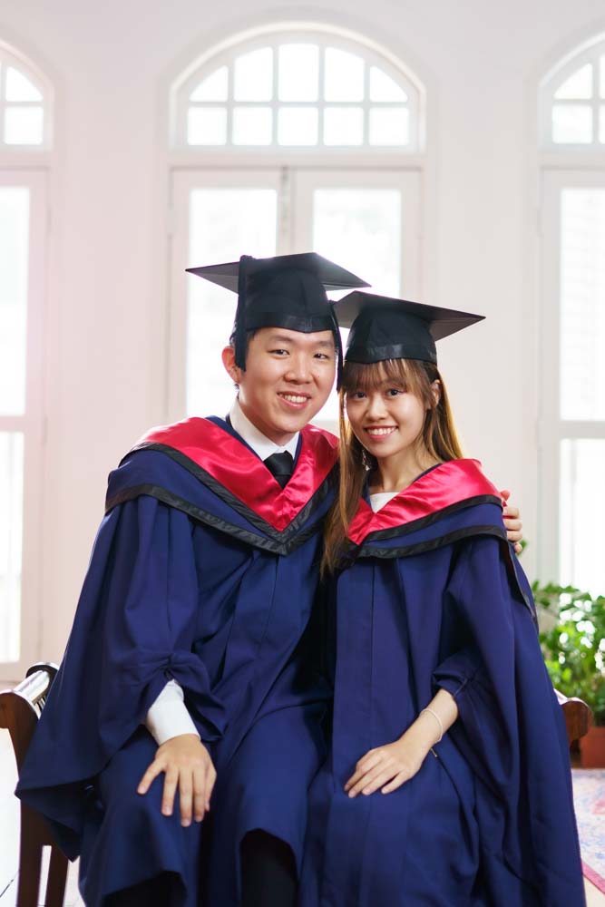 NTU couple Graduation Photography Studio Singapore