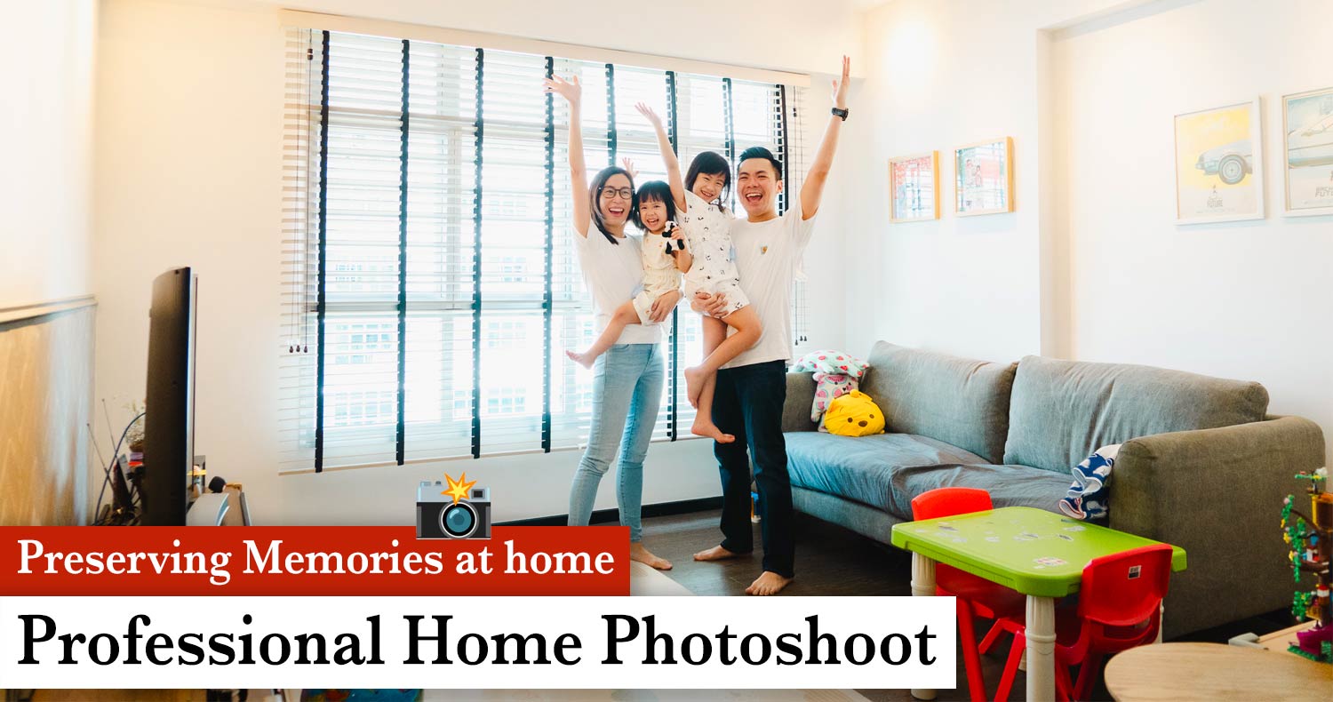 Home photoshoot by professional photographer singapore