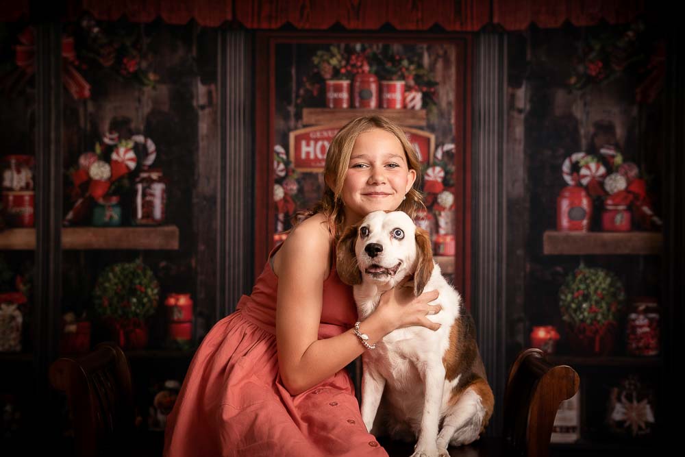 best Christmas photo studio for children and pets