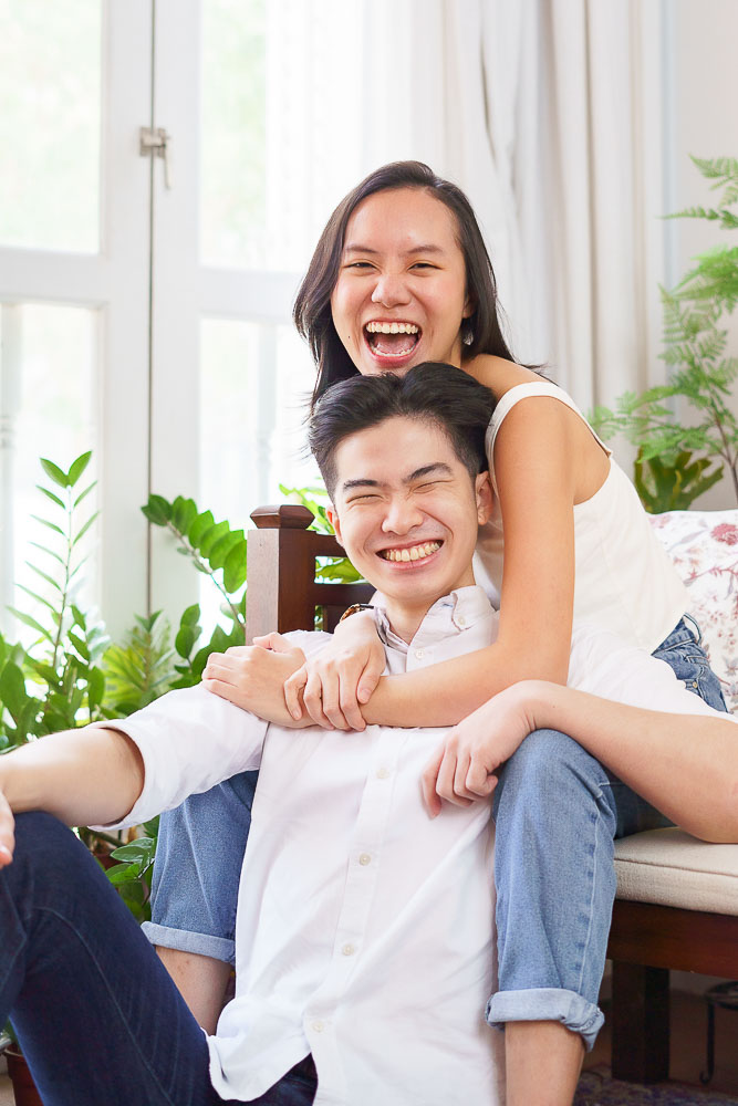 creative fun couple photoshoot studio singapore