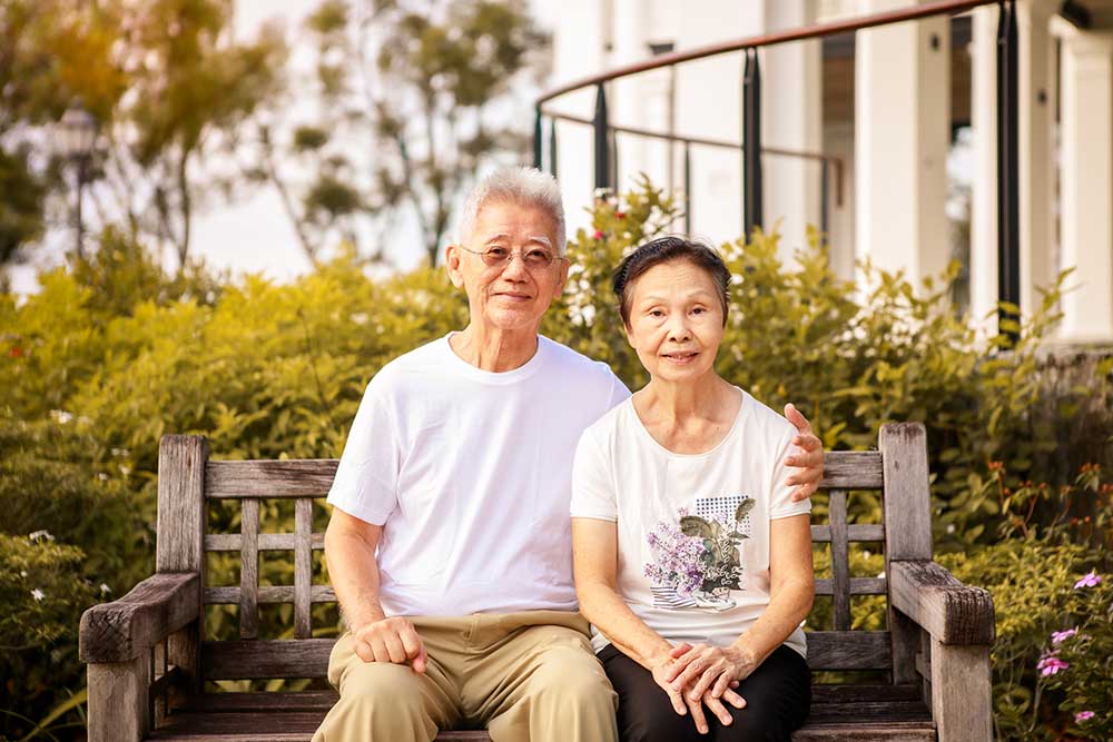 grandparents elderly couple portrait outdoor photography singapore