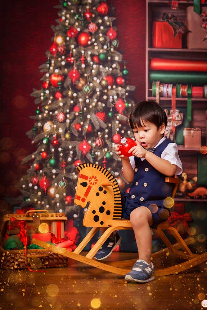 toddler christmas photoshoot idea