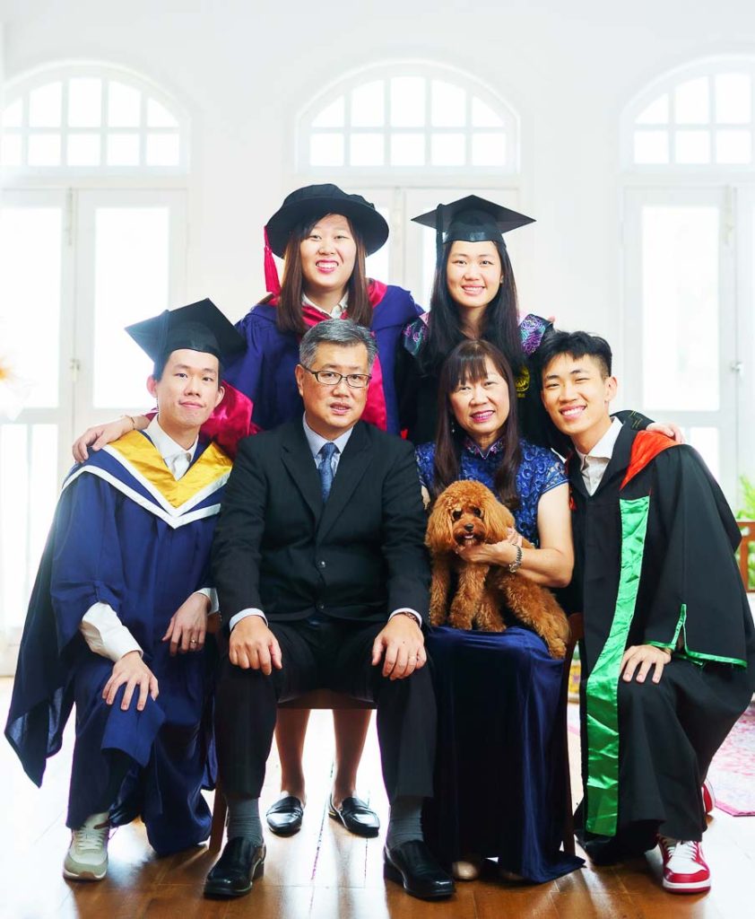 graduation with pet dog family photography best