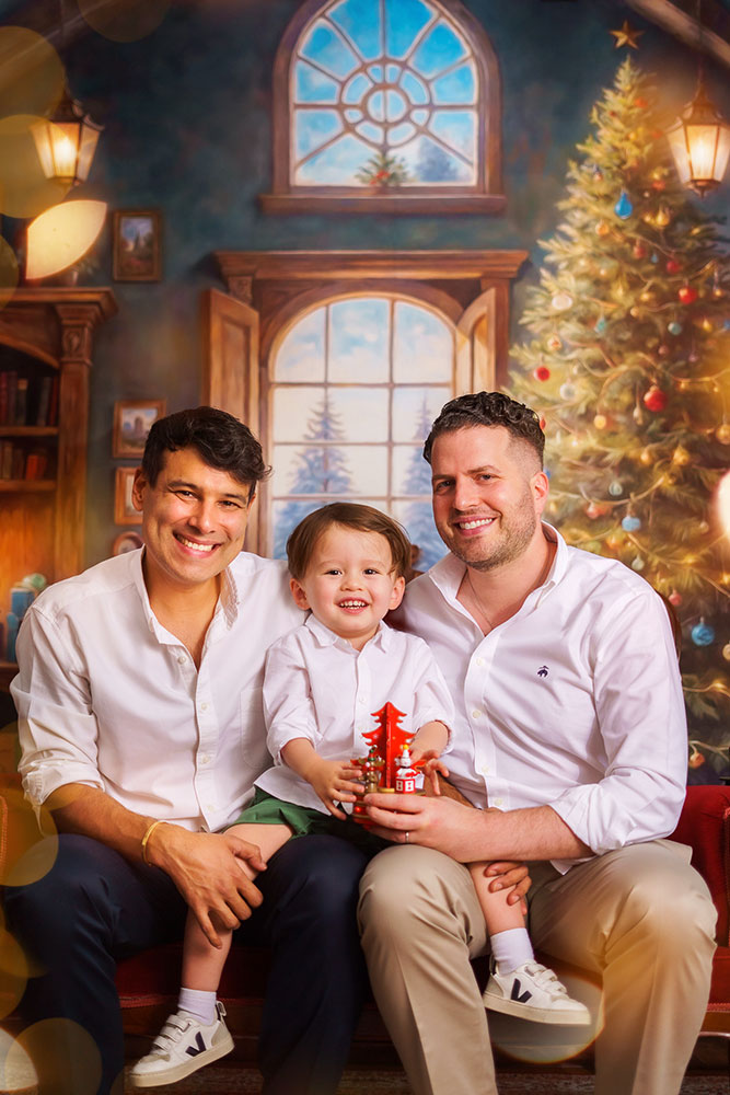 LGBTIQ+ family christmas photoshoot 2024