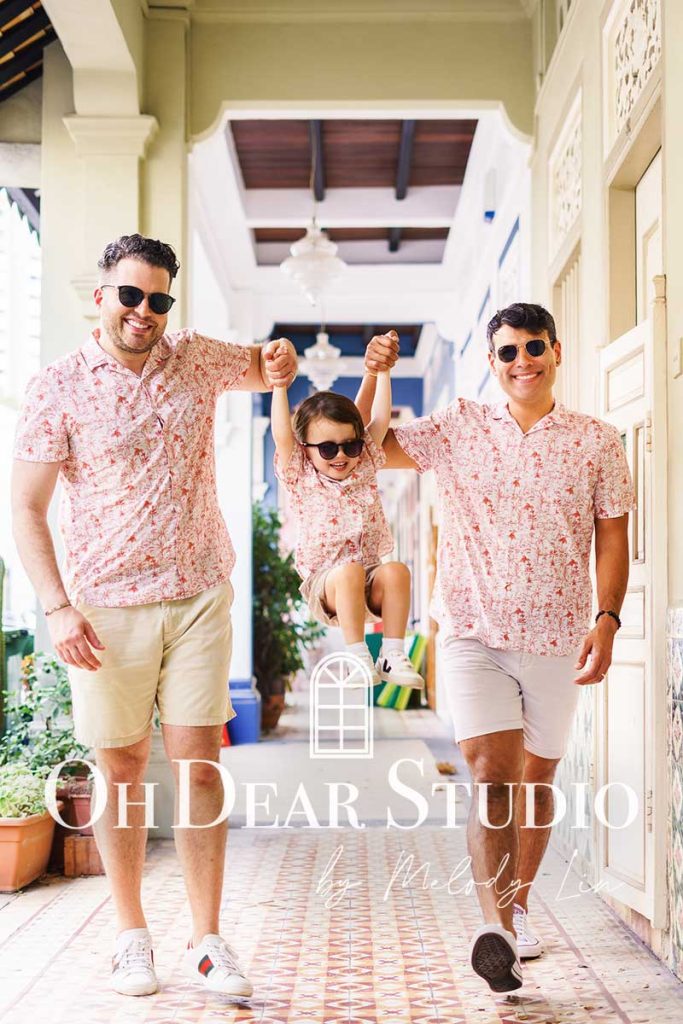 gay father family photoshoot outdoor singapore