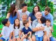 best outdoor location for extended big family photography