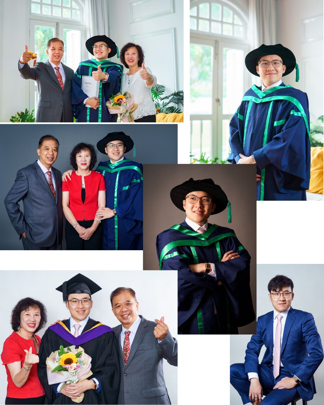 3pax Graduation Photo studio PHD Singapore