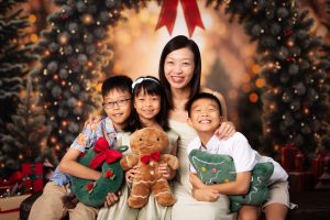 christmas studio photoshoot 2025